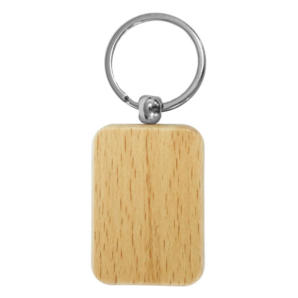 Wood Rectangle Keychain Thumbnail