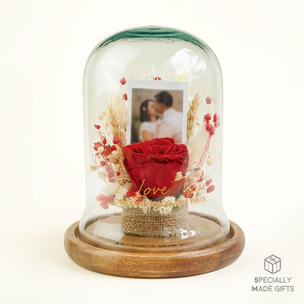 [SOLD OUT] Dried Blooms Glass Bell - Medium Thumbnail