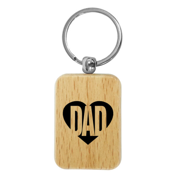 Wood Rectangle Keychain Thumbnail