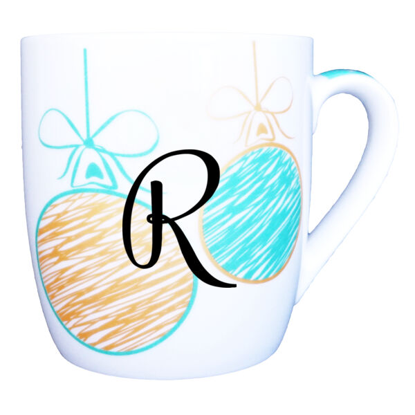 Christmas Mug with Initial Thumbnail