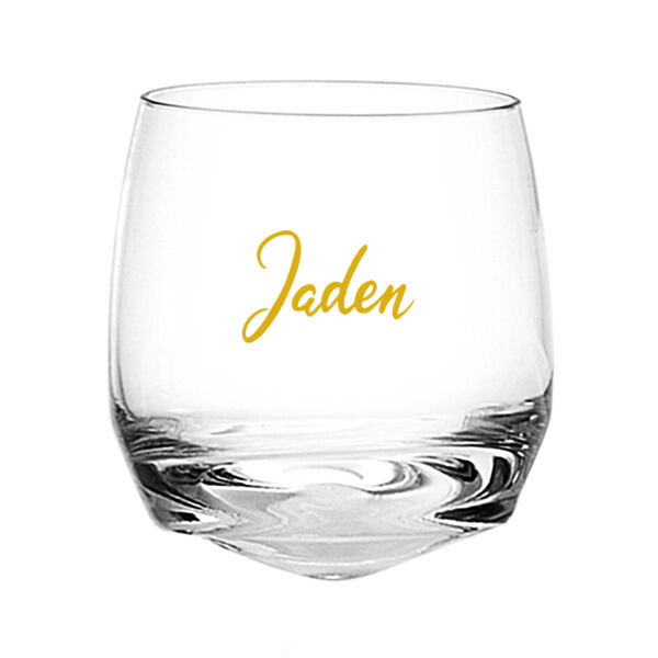 Simple Name Cuba Rock Glass Wedding Favor Thumbnail