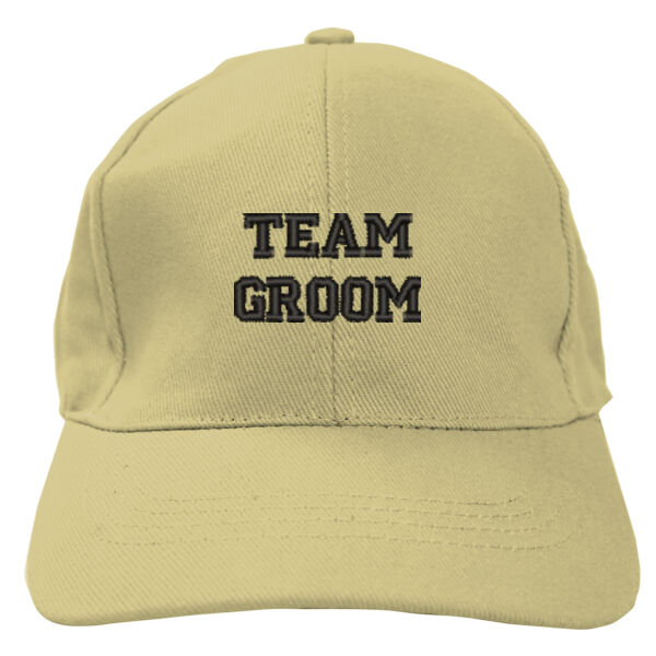 Team Groom Embroidered Baseball Cap Thumbnail