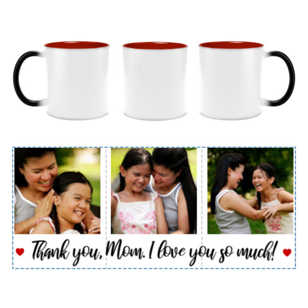 Thank You Mom Personalized Photo Strip Magic Mug Thumbnail