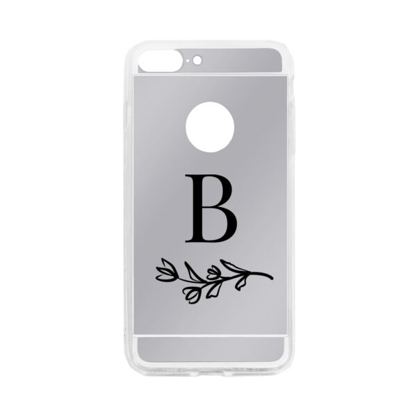 Name Initial with Floral Divider Personalized iPhone 7/8 Mirror Case Thumbnail