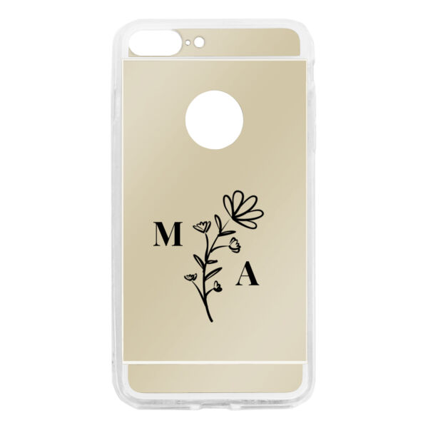 Initials with Floral Detail Personalized iPhone 7/8 Plus Mirror Case Thumbnail