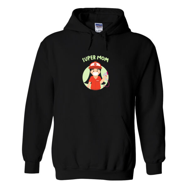 Super Mom Grocery Pullover Hoodie (Fair) Thumbnail