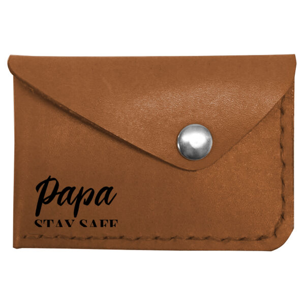 Personalized Leather Card Holder Thumbnail