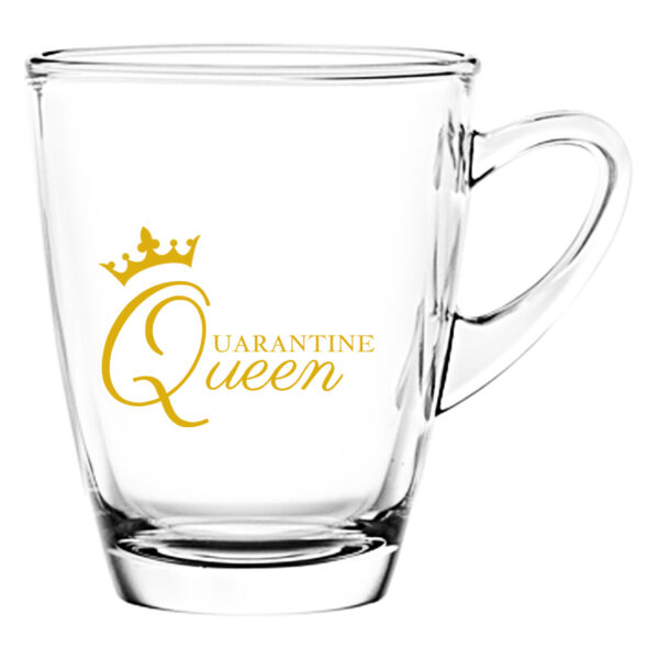Quarantine Queen Glass Mug Thumbnail