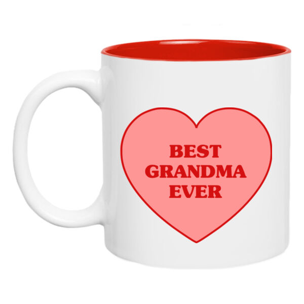 Best Grandmom Ever Personalized Photo Inner Colored Mug Thumbnail
