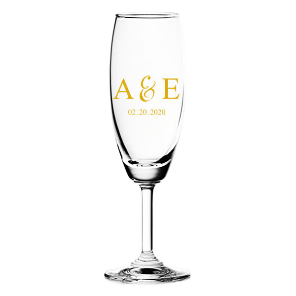 Couple's Initials Classic Champagne Wedding Favor 2 Thumbnail