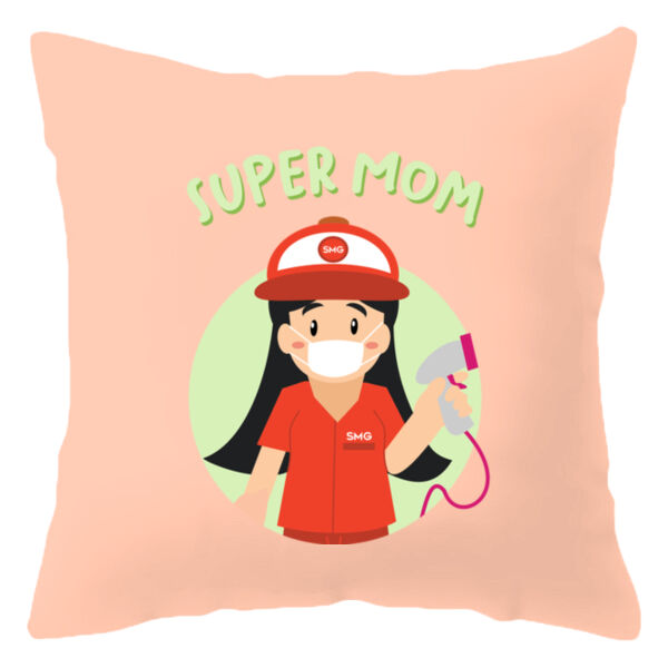 Super Mom Grocery Pillow Half Body (Fair) Thumbnail